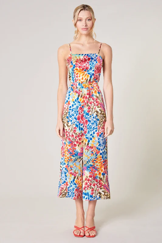 Women jumpsuits with bow - tie details for a sweet and charming appearanceRain Dance Wide Leg Tie Back Jumpsuit Women jumpsuits with bow - tie details for a sweet and charming appearanceRain Dance Wide Leg Tie Back Jumpsuit