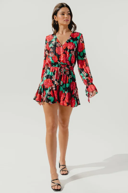 Women jumpsuits with bow - tie details for a sweet and charming appearanceRosabella Lover Romper Women jumpsuits with bow - tie details for a sweet and charming appearanceRosabella Lover Romper