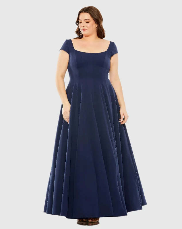 Mermaid - Style Women Dress with a Fitted Silhouette for Special Occasions Mermaid - Style Women Dress with a Fitted Silhouette for Special Occasions Cap Sleeve Square Neck Ball Gown Mermaid - Style Women Dress with a Fitted Silhouette for Special Occasions Mermaid - Style Women Dress with a Fitted Silhouette for Special Occasions Cap Sleeve Square Neck Ball Gown