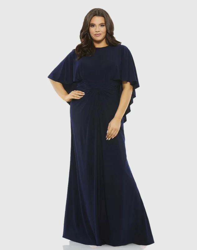 Pleated Women Dress with a Timeless and Elegant Texture Pleated Women Dress with a Timeless and Elegant Texture Jersey Cape Sleeve A Line Gown (Plus) Pleated Women Dress with a Timeless and Elegant Texture Pleated Women Dress with a Timeless and Elegant Texture Jersey Cape Sleeve A Line Gown (Plus)