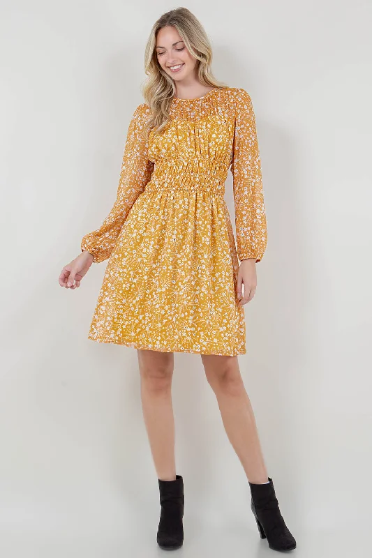 Mermaid - Style Women Dress with a Fitted Silhouette for Special Occasions Mermaid - Style Women Dress with a Fitted Silhouette for Special Occasions LG SLV BOAT NK SHIRRED MIDI DRESS - D35600-0111-6-LILY