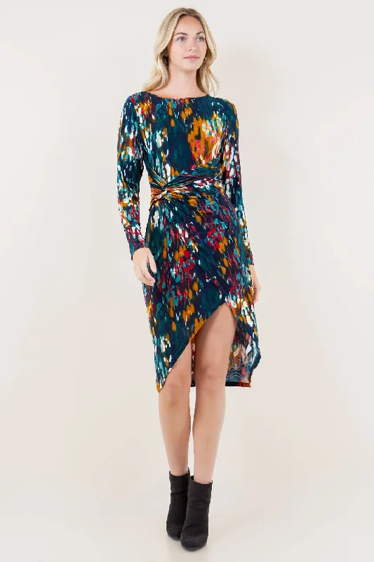 Strapless Women Dress with a Built - in Bra for Comfort and Support Strapless Women Dress with a Built - in Bra for Comfort and Support LG SLV RD NK ASY FAUX FITTED DRESS - D3539-A4539