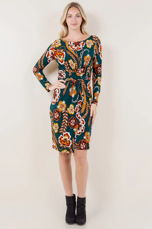 Halter Neck Women Dress to Show Off the Shoulders and Neckline Halter Neck Women Dress to Show Off the Shoulders and Neckline LS BT NK WRAP WST BAND DRESS - D3546-A0557 Halter Neck Women Dress to Show Off the Shoulders and Neckline Halter Neck Women Dress to Show Off the Shoulders and Neckline LS BT NK WRAP WST BAND DRESS - D3546-A0557