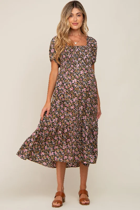 Strapless Women Dress with a Built - in Bra for Comfort and Support Strapless Women Dress with a Built - in Bra for Comfort and Support Pink Floral Smocked Puff Sleeve Maternity Midi Dress Strapless Women Dress with a Built - in Bra for Comfort and Support Strapless Women Dress with a Built - in Bra for Comfort and Support Pink Floral Smocked Puff Sleeve Maternity Midi Dress