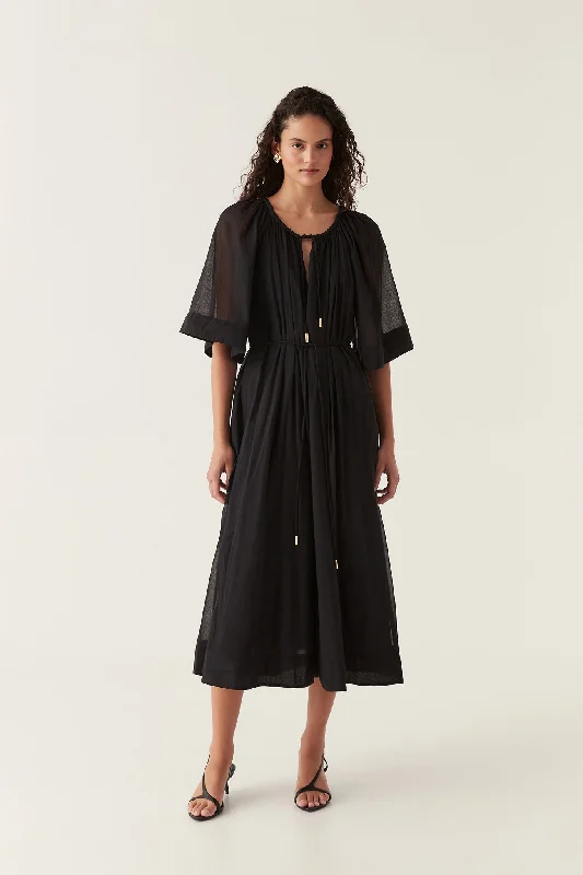 Midi dresses with pleated skirts for a timeless and elegant appealDamia Smock Midi Dress