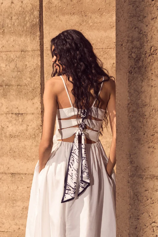 Midi dresses with button - front designs for a classic touchDanica Tie Back Midi Dress Midi dresses with button - front designs for a classic touchDanica Tie Back Midi Dress