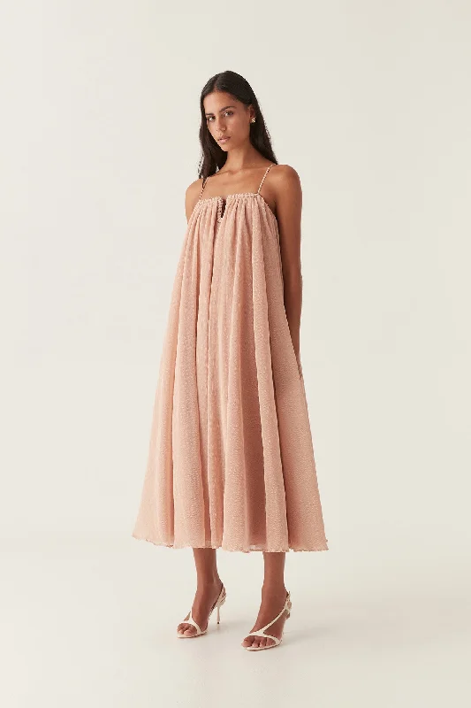 Midi dresses with ruched bodices for a feminine and fitted feelFiligree Sweetheart Midi Dress