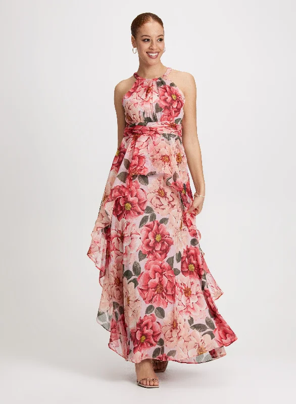 Midi dresses with ruffled hems for a romantic date nightFloral Ruched Waist Maxi Dress Midi dresses with ruffled hems for a romantic date nightFloral Ruched Waist Maxi Dress