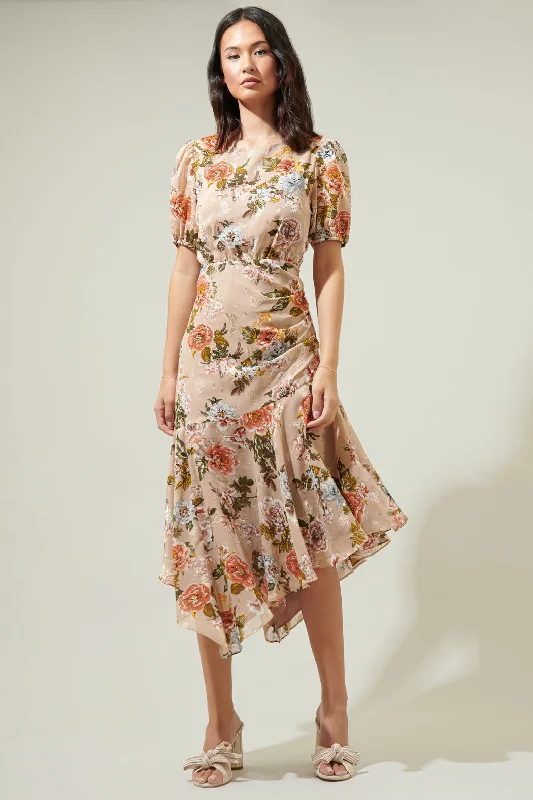Midi dresses with polka dot prints for a playful summer outfitHarbin Floral Balboa Asymmetrical Midi Dress Midi dresses with polka dot prints for a playful summer outfitHarbin Floral Balboa Asymmetrical Midi Dress