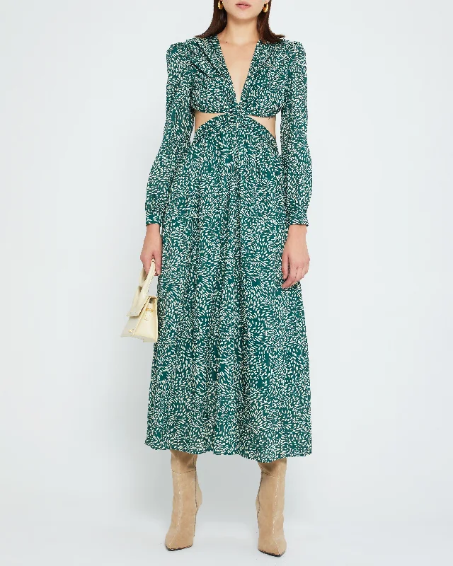 Midi dresses with metallic threads for a glamorous evening eventKimia Dress