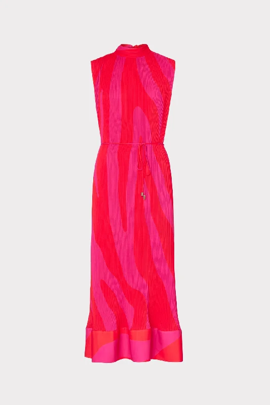 Velvet midi dresses in jewel tones for a glamorous winter eventMelina Zebra Pleated Dress Velvet midi dresses in jewel tones for a glamorous winter eventMelina Zebra Pleated Dress