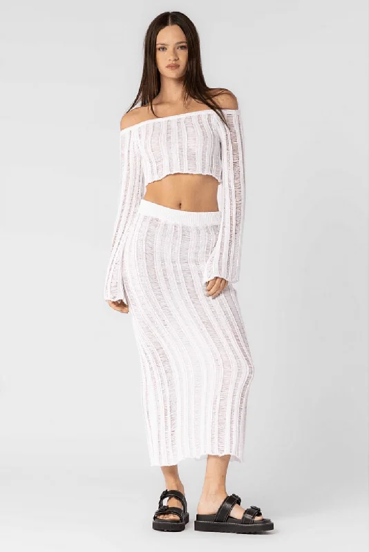 Plaid midi dresses for a fall - themed family gatheringNaxos White Sheer Two Piece Midi Dress Plaid midi dresses for a fall - themed family gatheringNaxos White Sheer Two Piece Midi Dress