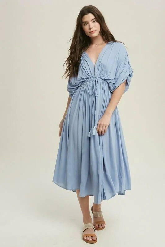 Midi dresses with one - shoulder designs for a modern and asymmetric styleTruly Perfect Light Blue Midi Dress