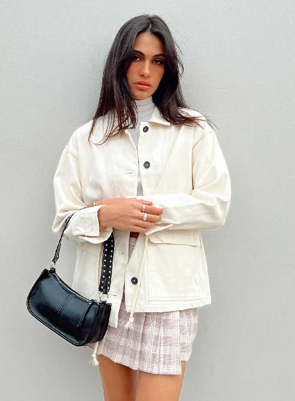 Oversized Denim Top for a Relaxed and Casual VibeArmand Jacket Cream