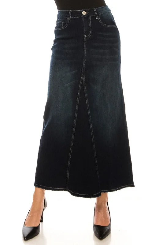 High - waisted denim skirts for a flattering fitBrooke Mermaid Denim Skirt in DK. Indigo High - waisted denim skirts for a flattering fitBrooke Mermaid Denim Skirt in DK. Indigo