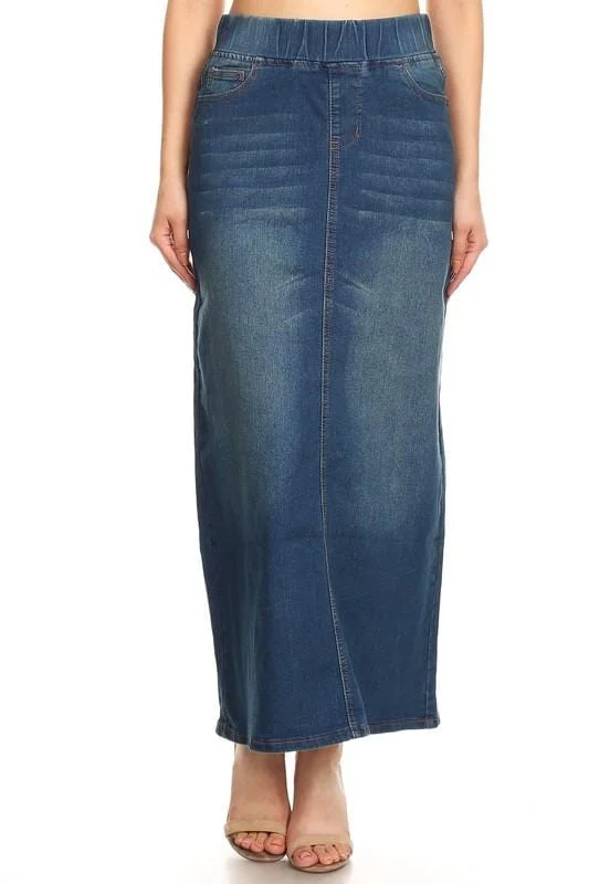 Denim skirts for date nights with a romantic feelClassic Waistband Long Denim (Vintage) Denim skirts for date nights with a romantic feelClassic Waistband Long Denim (Vintage)