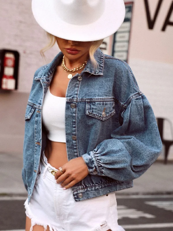 Denim Top with a Belted Waist for a Defined SilhouetteCollared Neck Dropped Shoulder Denim Top Denim Top with a Belted Waist for a Defined SilhouetteCollared Neck Dropped Shoulder Denim Top