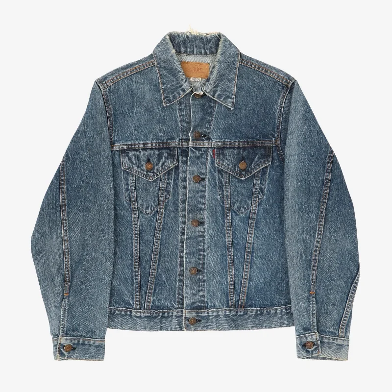Distressed Denim Top for a Trendy and Edgy LookVintage 1967 "Big E" Denim Jacket