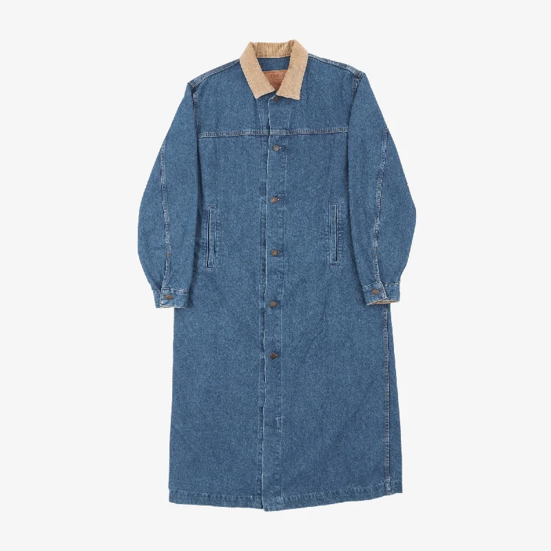 Plus - Size Denim Top for a Comfortable and Stylish FitVintage 70's Duster Coat (USA) Plus - Size Denim Top for a Comfortable and Stylish FitVintage 70's Duster Coat (USA)
