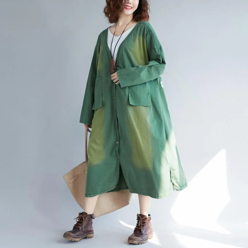 Oversized Denim Top for a Relaxed and Casual VibeVintage Denim Trench Coat