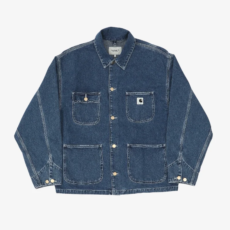 Denim Top with a Metallic Accent for a Shiny LookWIP Michigan Coat