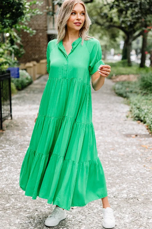 Floral print maxi dresses for summer garden partiesLet's Hang Out Kelly Green Tiered Maxi Dress Floral print maxi dresses for summer garden partiesLet's Hang Out Kelly Green Tiered Maxi Dress