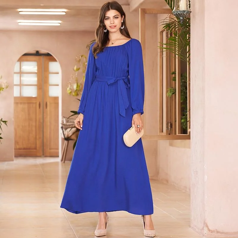 Velvet maxi dresses with long sleeves for winter weddingsFashionSierra - New Autumn Women Casual Dress Elegant Blue Square Collar Maxi Dress Long Sleeve Belted Long Dresses Women Velvet maxi dresses with long sleeves for winter weddingsFashionSierra - New Autumn Women Casual Dress Elegant Blue Square Collar Maxi Dress Long Sleeve Belted Long Dresses Women
