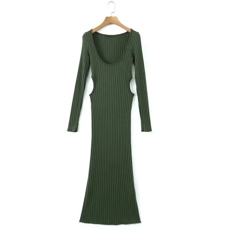 Satin maxi dresses with a high - low hem for a modern twistRunwaylover 1318 Hollow Out 2023 Ladies Sexy Tight Maxi Dress Satin maxi dresses with a high - low hem for a modern twistRunwaylover 1318 Hollow Out 2023 Ladies Sexy Tight Maxi Dress