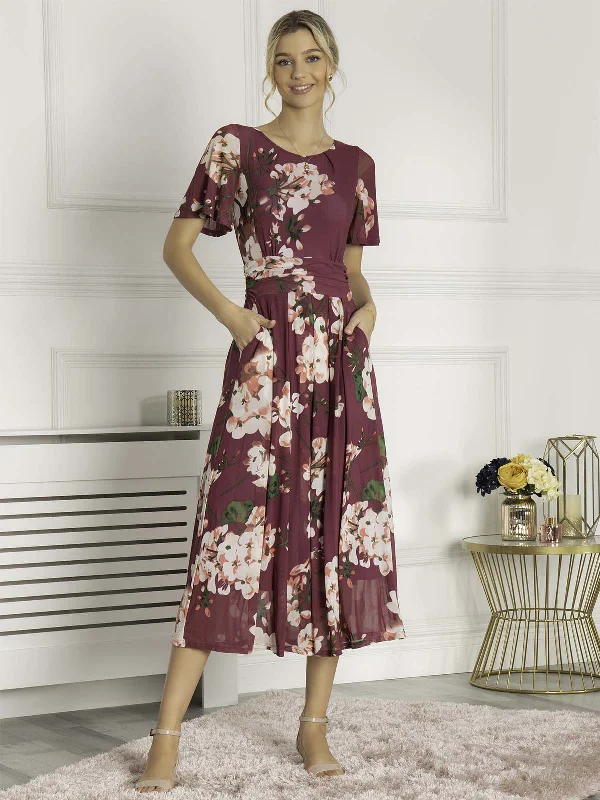 Maxi dresses with cut - out details on the sides for a modern edgeSapphire Mesh Dress, Dark Purple Maxi dresses with cut - out details on the sides for a modern edgeSapphire Mesh Dress, Dark Purple