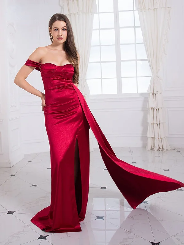 Leather maxi dresses for an edgy and bold appearanceBerriesJam - Sexy Backless Strapless Padded Satin Ribbon Wedding Dress Leather maxi dresses for an edgy and bold appearanceBerriesJam - Sexy Backless Strapless Padded Satin Ribbon Wedding Dress