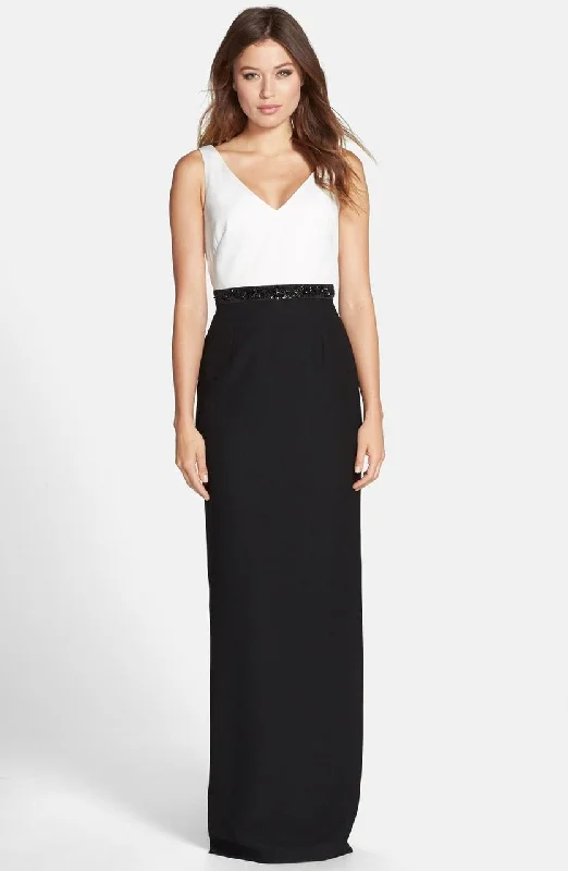 Wedding guest dresses with mesh panels and empire waistsAdrianna Papell - Sheath Crepe Dress with Bolero 81907700 Wedding guest dresses with mesh panels and empire waistsAdrianna Papell - Sheath Crepe Dress with Bolero 81907700