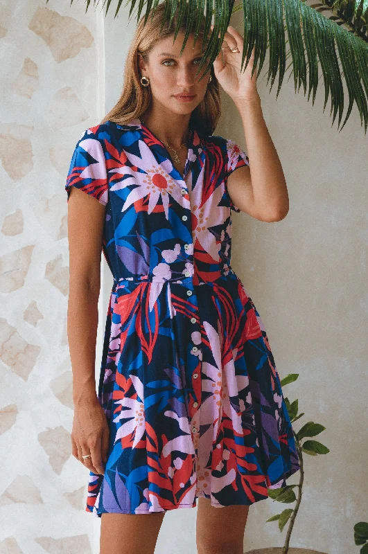 Mini dresses with cut - out details for a trendy lookAgnes Shirt Dress