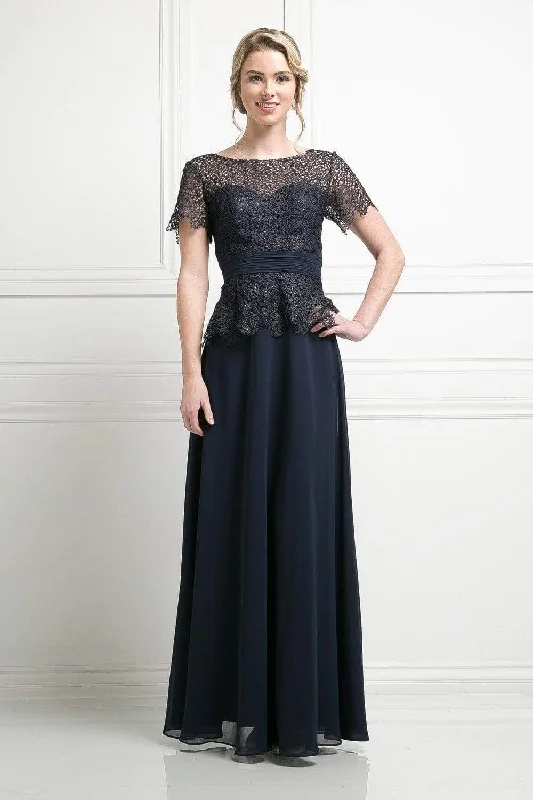 Wedding guest dresses with button - down fronts and A - line silhouettesCinderella Divine - Lace Short Sleeve Illusion Bateau Sheath Dress Wedding guest dresses with button - down fronts and A - line silhouettesCinderella Divine - Lace Short Sleeve Illusion Bateau Sheath Dress