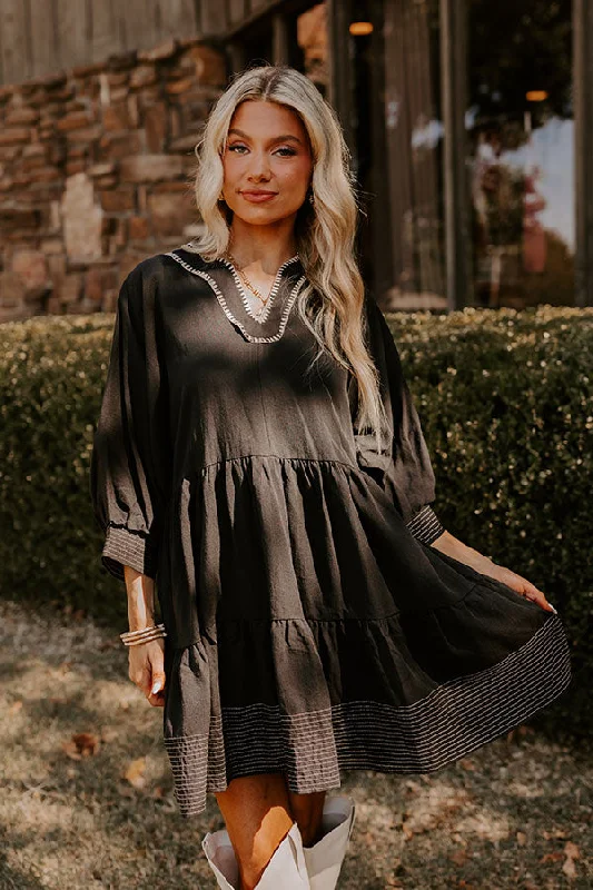 Mini dresses with cut - out details for a trendy lookDreamy Moment Mini Dress in Black