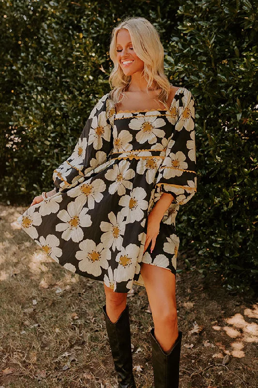 Ruffled mini dresses for a romantic touchFlirty Smile Floral Mini Dress