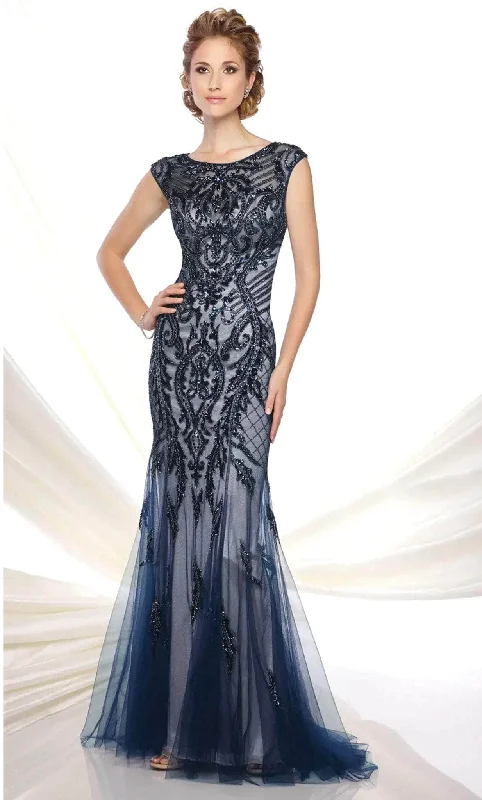 Off - the - shoulder wedding guest dresses in chiffonIvonne D 116D31W - Embellished Sleeveless Mother of the Bride Dress