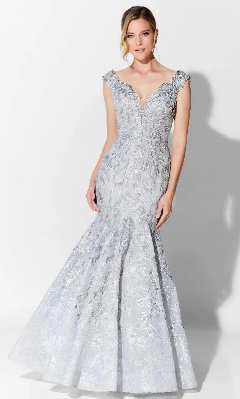 Polka - dot - printed wedding guest dresses with short sleevesIvonne D 122D66W - Lace Trumpet Formal Gown Polka - dot - printed wedding guest dresses with short sleevesIvonne D 122D66W - Lace Trumpet Formal Gown