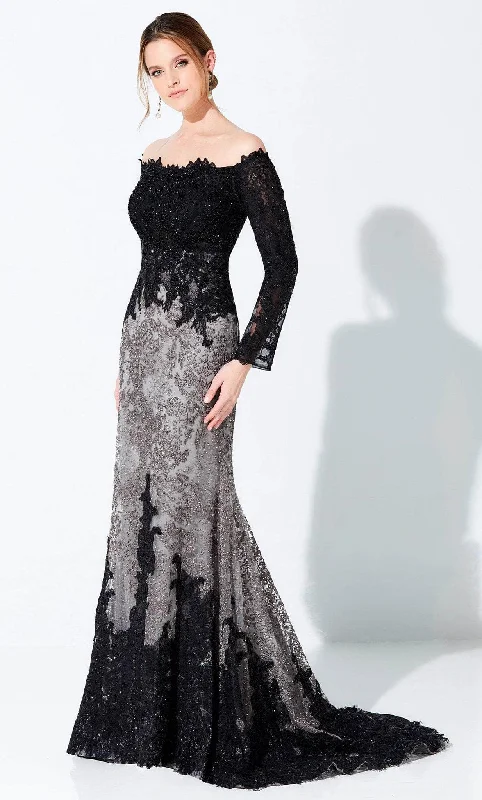 Geometric - printed wedding guest dresses for a modern weddingIvonne D 220D30 - Straight Across Embroidered Prom Gown Geometric - printed wedding guest dresses for a modern weddingIvonne D 220D30 - Straight Across Embroidered Prom Gown