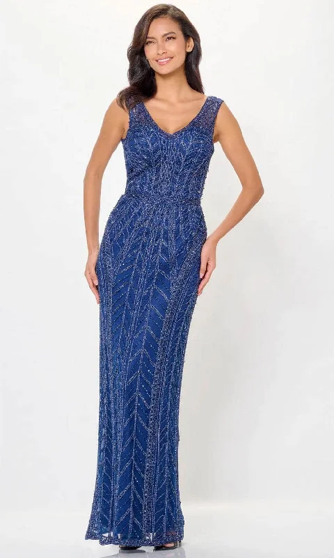Tea - length wedding guest dresses with polka dot patternsIvonne D ID6211 - Beaded Sheath Evening Dress Tea - length wedding guest dresses with polka dot patternsIvonne D ID6211 - Beaded Sheath Evening Dress