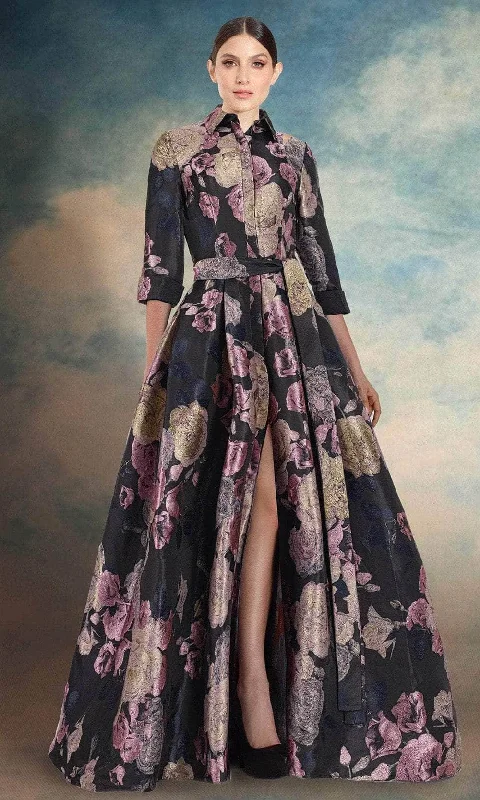 Wedding guest dresses with cut - out details and midi lengthsJanique 91321 - Quarter Sleeve Button Down Long Dress Wedding guest dresses with cut - out details and midi lengthsJanique 91321 - Quarter Sleeve Button Down Long Dress
