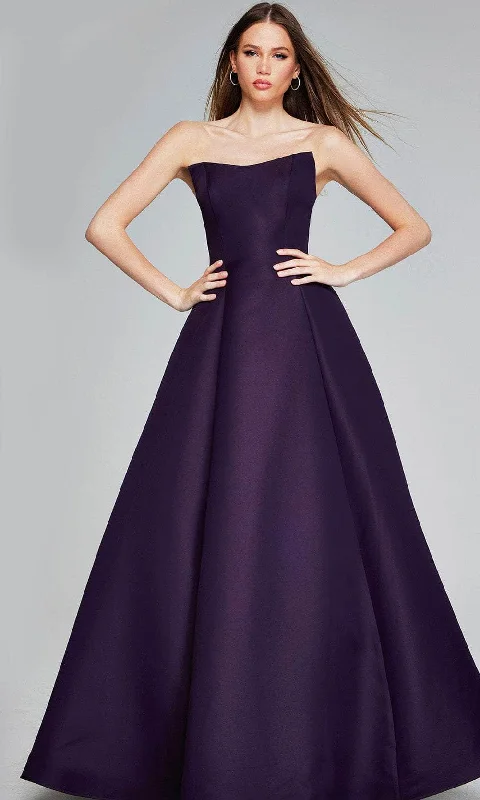 Long - sleeved wedding guest dresses in velvet for a winter weddingJovani 42347 - Strapless Fitted Bodice Prom Gown Long - sleeved wedding guest dresses in velvet for a winter weddingJovani 42347 - Strapless Fitted Bodice Prom Gown