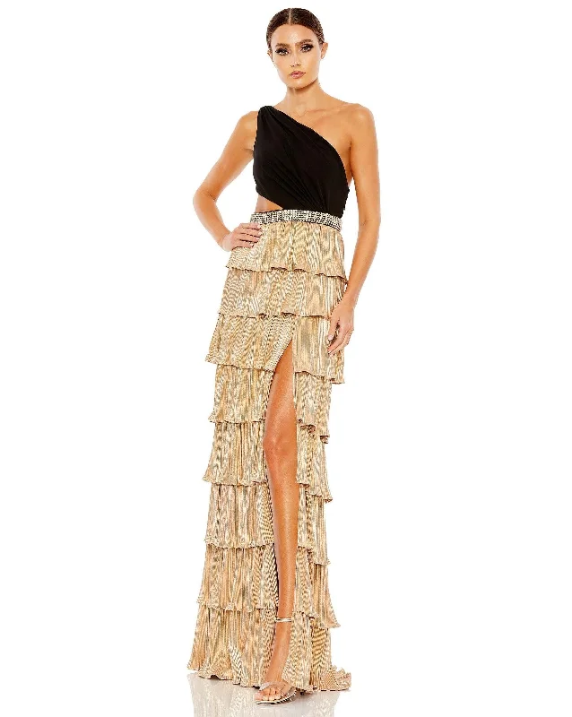 Wedding guest dresses with cold - shoulder designs and solid colorsMac Duggal 26742 Prom Long One Shoulder Formal Gown Wedding guest dresses with cold - shoulder designs and solid colorsMac Duggal 26742 Prom Long One Shoulder Formal Gown