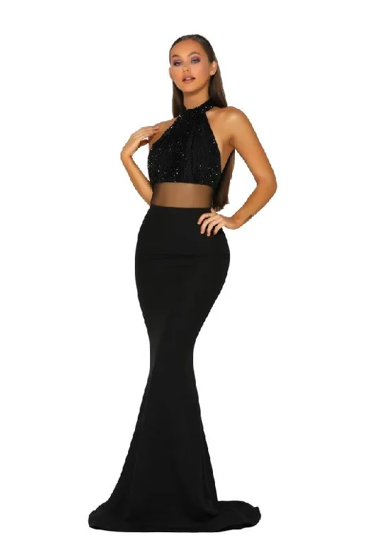 Animal - print wedding guest dresses in subtle colors for a bold statementPortia And Scarlett 5033 Prom Long Formal Dress