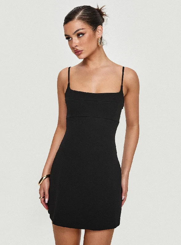 Mini dresses with V - necklines for a flattering shapeRousselet Mini Dress Black