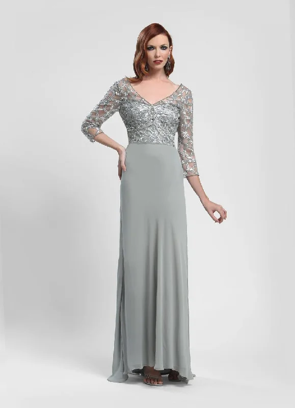 Sleeveless wedding guest dresses with ruffled hemsSue Wong - Sequined Long Gown W4103 Sleeveless wedding guest dresses with ruffled hemsSue Wong - Sequined Long Gown W4103