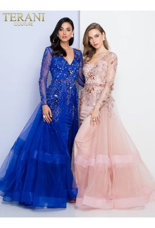 Sheath - style wedding guest dresses with lace overlaysTerani Couture 1722M4354 Long Formal Evening Dress Sheath - style wedding guest dresses with lace overlaysTerani Couture 1722M4354 Long Formal Evening Dress
