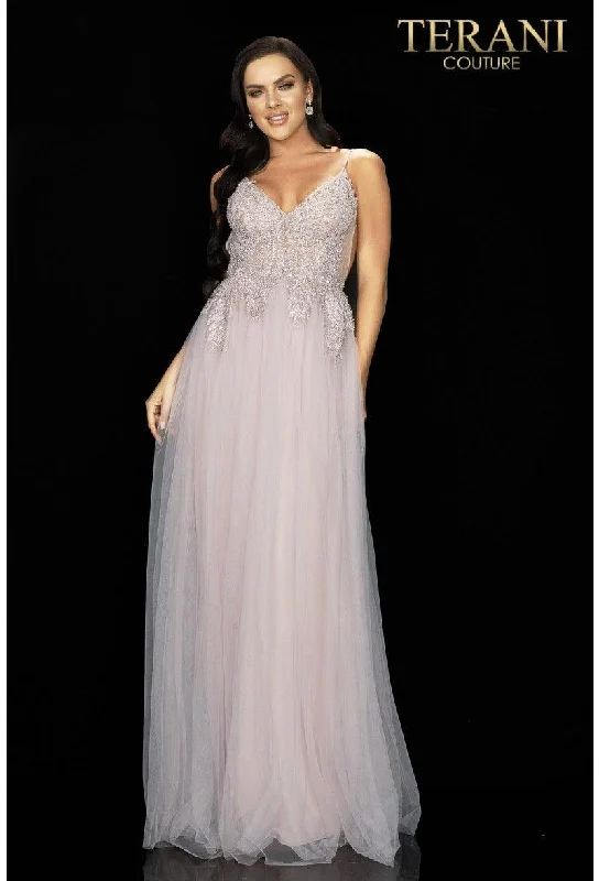 Ruffled - sleeve wedding guest dresses in light blue for a spring weddingTerani Couture 2011P1107 Long Prom Formal Dress Ruffled - sleeve wedding guest dresses in light blue for a spring weddingTerani Couture 2011P1107 Long Prom Formal Dress
