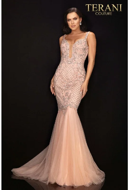 Wedding guest dresses with belted waists and knee - length skirtsTerani Couture 2011P1120 Prom Long Beaded Dress Wedding guest dresses with belted waists and knee - length skirtsTerani Couture 2011P1120 Prom Long Beaded Dress