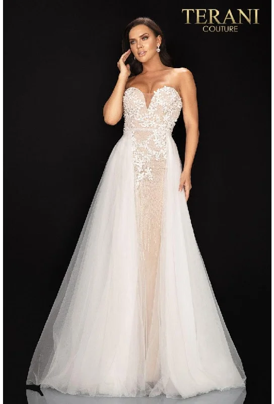 Mini wedding guest dresses with glittery accents for a trendy lookTerani Couture 2011P1055 Prom Long Strapless Gown Mini wedding guest dresses with glittery accents for a trendy lookTerani Couture 2011P1055 Prom Long Strapless Gown