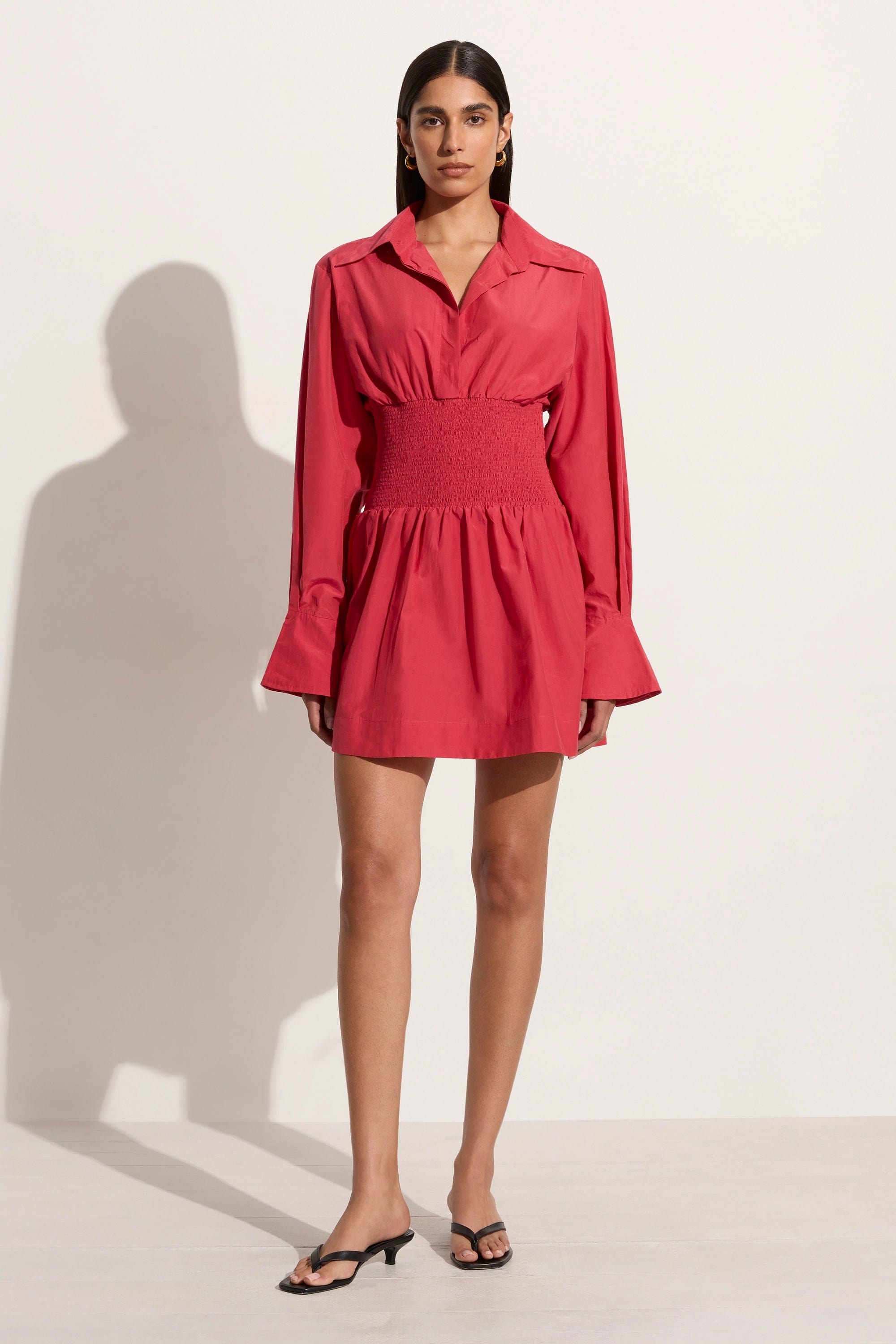 Mini dresses with empire waists for a flattering fitVitinia Mini Dress Crimson - Final Sale